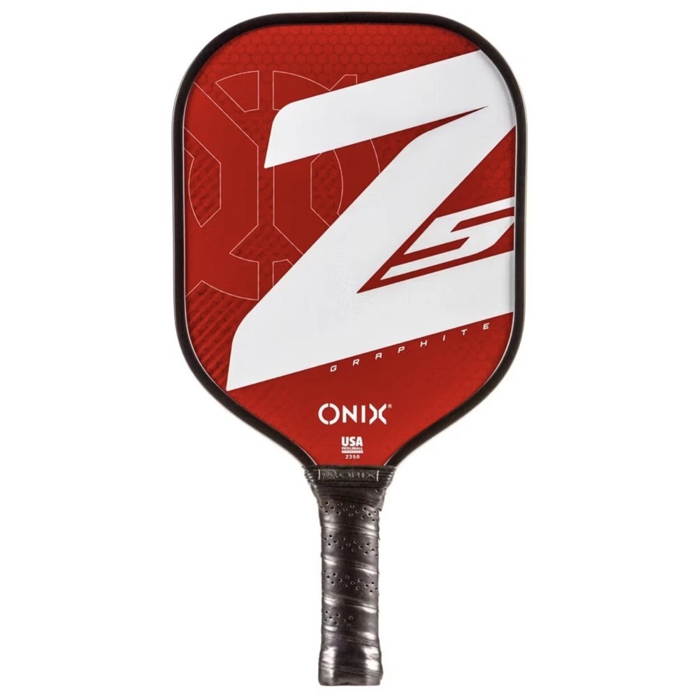 Onix 15.5'' Z5 Wide Body Pickleball Paddle - Red: Stiff Graphite Racquet